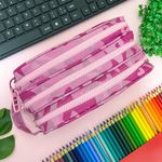 Estojo Escolar Triplo Camuflado Nylon - Daterra
