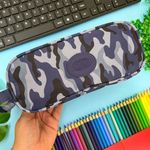 Estojo Escolar Triplo Camuflado Nylon - Daterra