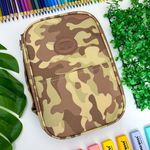 Estojo Escolar Box Camuflado Nylon - Daterra