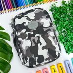 Estojo Escolar Box Camuflado Nylon - Daterra