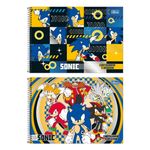 CadernCaderno de Cartografia e Desenho Sonic  80 Folhas 27,5 x 20 cm- Tilibrao de Cartografia e Desenho One Piece 80 Folhas 27,5 x 20 cm - Tilibra