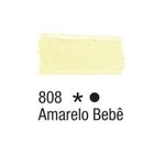 Tinta para Tecido 37 ml  Amarelo Bebê (808) - Acrilex