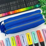 Estojo Escolar Duplo Nylon com Viés - Daterra