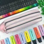 Estojo Escolar Duplo Nylon com Viés - Daterra