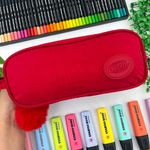 Estojo Escolar Duplo Nylon com Viés - Daterra