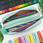 Estojo Escolar Duplo Nylon com Viés - Daterra