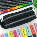 Estojo Escolar Duplo Nylon com Viés - Daterra