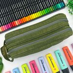 Estojo Escolar Duplo Nylon com Viés - Daterra