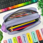 Estojo Escolar Duplo Nylon com Viés - Daterra