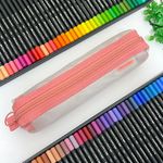 Estojo Escolar Simples Médio Telado Nylon - Daterra