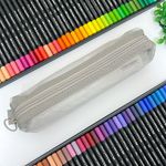 Estojo Escolar Simples Médio Telado Nylon - Daterra
