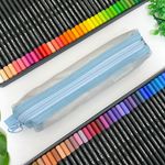 Estojo Escolar Simples Médio Telado Nylon - Daterra