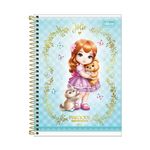 Caderno 1/4 Jolie Colorido Tom Pastel Espiral Capa Dura 14 x 20 cm 80 Folhas - Tilibra