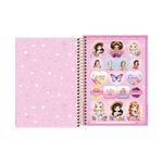 Caderno 1/4 Jolie Colorido Tom Pastel Espiral Capa Dura 14 x 20 cm 80 Folhas - Tilibra