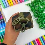 Estojo Escolar Simples Grande Camuflado Nylon - Daterra