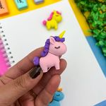 Borracha Decorada Unicórnio - Importado