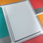 Caderno Universitário Espiral Basic Art Quadriculado 1x1 cm 20 x 27,5 cm 96 folhas - Jandaia