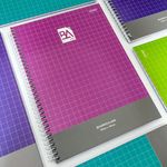 Caderno Universitário Espiral Basic Art Quadriculado 1x1 cm 20 x 27,5 cm 96 folhas - Jandaia