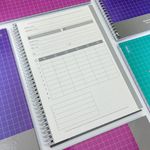 Caderno Universitário Espiral Basic Art Quadriculado 1x1 cm 20 x 27,5 cm 96 folhas - Jandaia