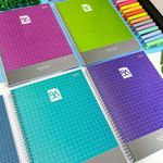 Caderno Universitário Espiral Basic Art Quadriculado 1x1 cm 20 x 27,5 cm 96 folhas - Jandaia