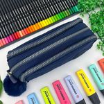 Estojo Escolar 3 em 1 Triplo Nylon - Daterra