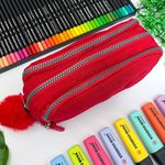 Estojo Escolar 3 em 1 Triplo Nylon - Daterra