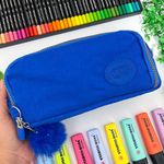 Estojo Escolar 3 em 1 Triplo Nylon - Daterra