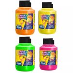 Tinta Colorida Tempera Guache Neon 250 ml - Acrilex | Lavável