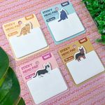 Bloco Adesivo Memo Pad Animais 70 x 50 mm com 30 folhas - Interponte