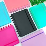 Caderno de Disco Médio 14 x 21,5 cm com 80 Folhas - Importado