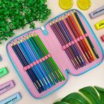 Estojo Escolar Box Pastel com Divisórias - Yins