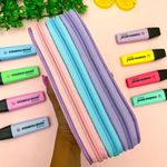 Estojo Escolar Box Pastel com Divisórias - Yins