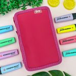 Estojo Escolar Box Rosa Pink com Divisórias - Yins
