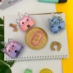 Apontador com Depósito Unicórnio Bolinhas (Azul, Rosa e Lilás) - Yins