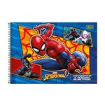 Caderno de Cartografia e Desenho Spider-Man Homem-Aranha 80 Folhas 27,5 x 20 cm- Tilibra