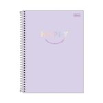 Caderno Universitário Capa Dura Happy 1 Matéria com 80 Folhas 20 x 27,5 cm - Tilibra