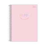 Caderno Universitário Capa Dura Happy 1 Matéria com 80 Folhas 20 x 27,5 cm - Tilibra