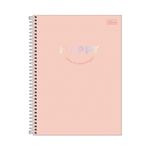 Caderno Universitário Capa Dura Happy 1 Matéria com 80 Folhas 20 x 27,5 cm - Tilibra