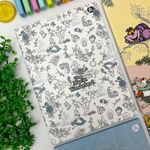 Caderno Brochura Universitário Alice no País das Maravilhas 20 x 27,5 cm 48 Folhas - Animativa