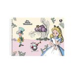 Caderno Cartografia Espiral Alice Tamanho Universitário 20 x 27,5 cm 60 Folhas - Animativa