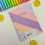 Refil Fichário Tamanho Colegial ou Caderno Argolado Cristales 80 Folhas 17,9 x 24,1 cm - Animativa