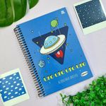 Caderno Universitário Espiral Capa Dura 15 Matérias 300 Folhas 200 x 275 mm KBOM! - Animativa