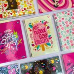 Caderno Universitário Espiral Kbom 12 Matérias 20 x 27,5 cm 240  Folhas - Animativa