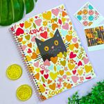 Caderno Universitário Espiral Kbom 12 Matérias 20 x 27,5 cm 240  Folhas - Animativa