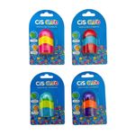 Apontador com Depósito + Borracha Colorido Cis Club - CIS