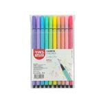 Kit 10 Canetas Hidrográficas Candy Colors Fineliner 0.4 mm - Yins