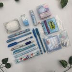 Ovo de Papelaria Grande Monocromático Azul