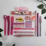 Ovo de Papelaria Grande Monocromático Rosa