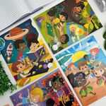 Caderno Brochura Colegial Linguagem Sapeca 40 Folhas 18,7 x 24,5 cm - Tilibra