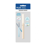 Tesoura Escolar Pocket Bege Plus Antiaderente - Pentel
